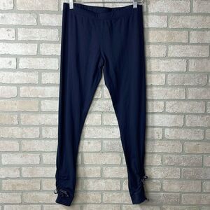 Boston Proper Navy Blue Ponte Leggings pants size Small